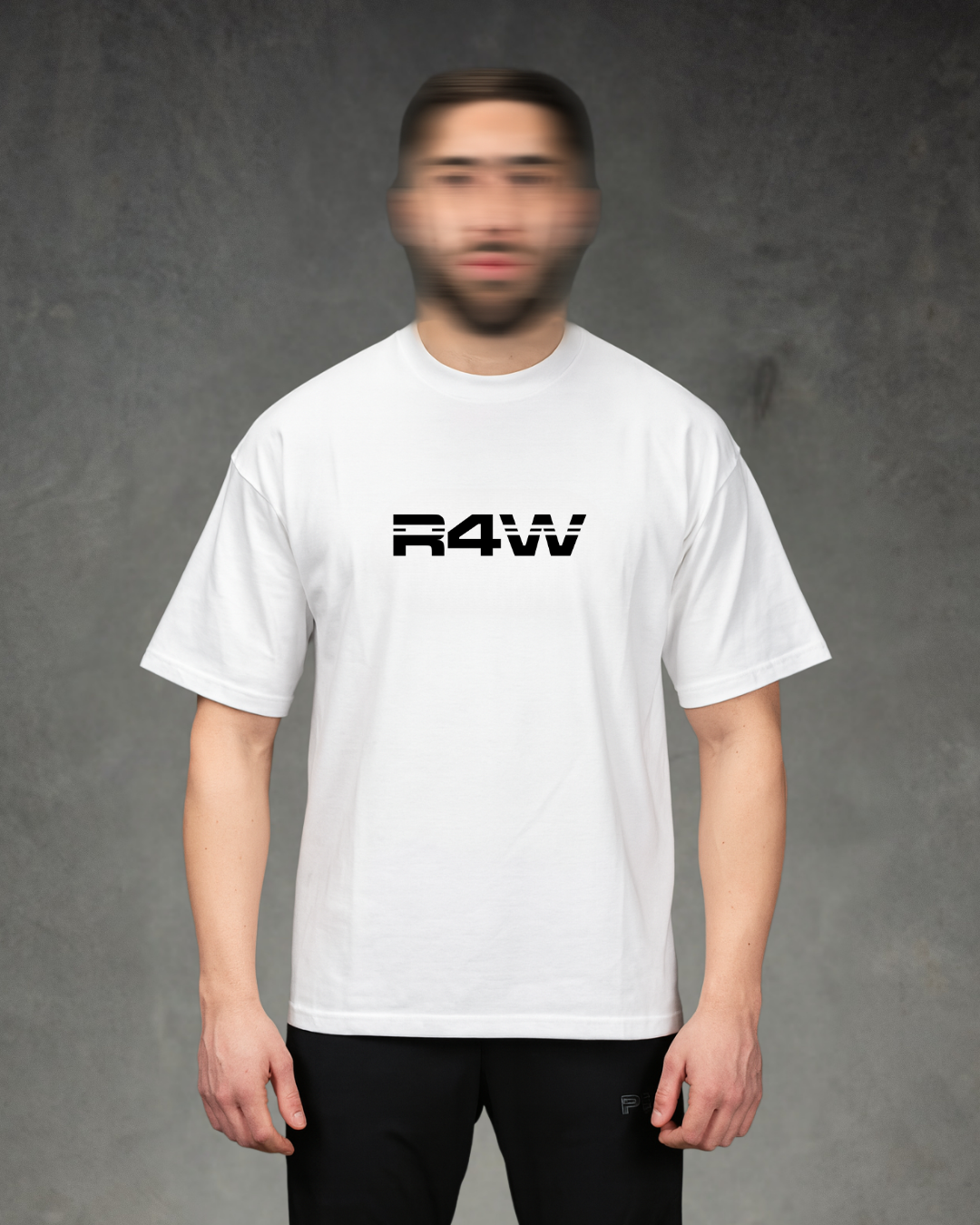 R4W OVERSIZED TEE WHITE