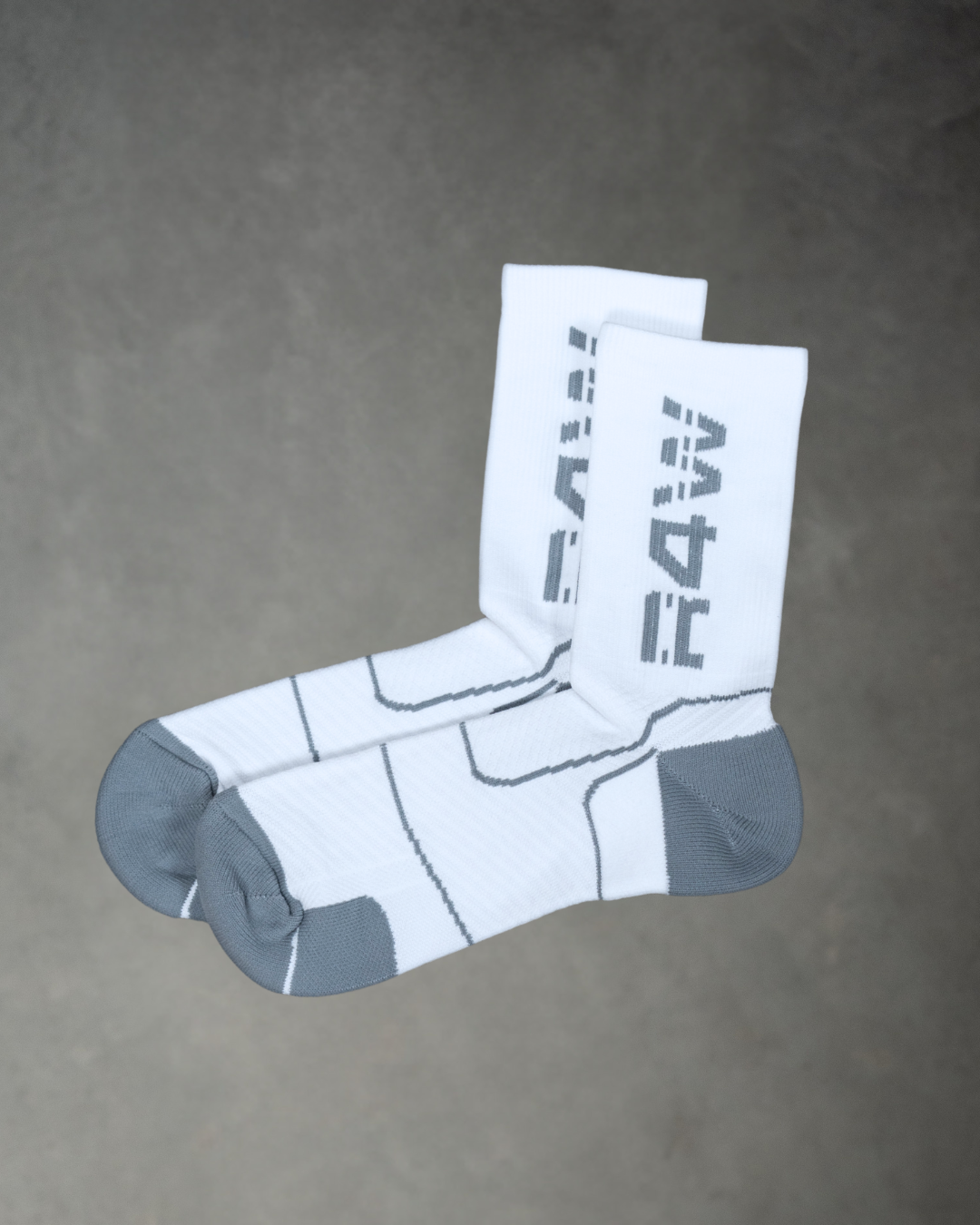 R4W COMPRESSION SOCKS WHITE/GREY