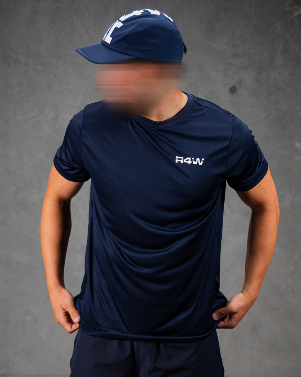 R4W ACTIVE TEE NAVY BLUE