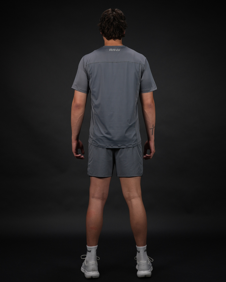R4W ESSENTIALS TEE SLATE GREY