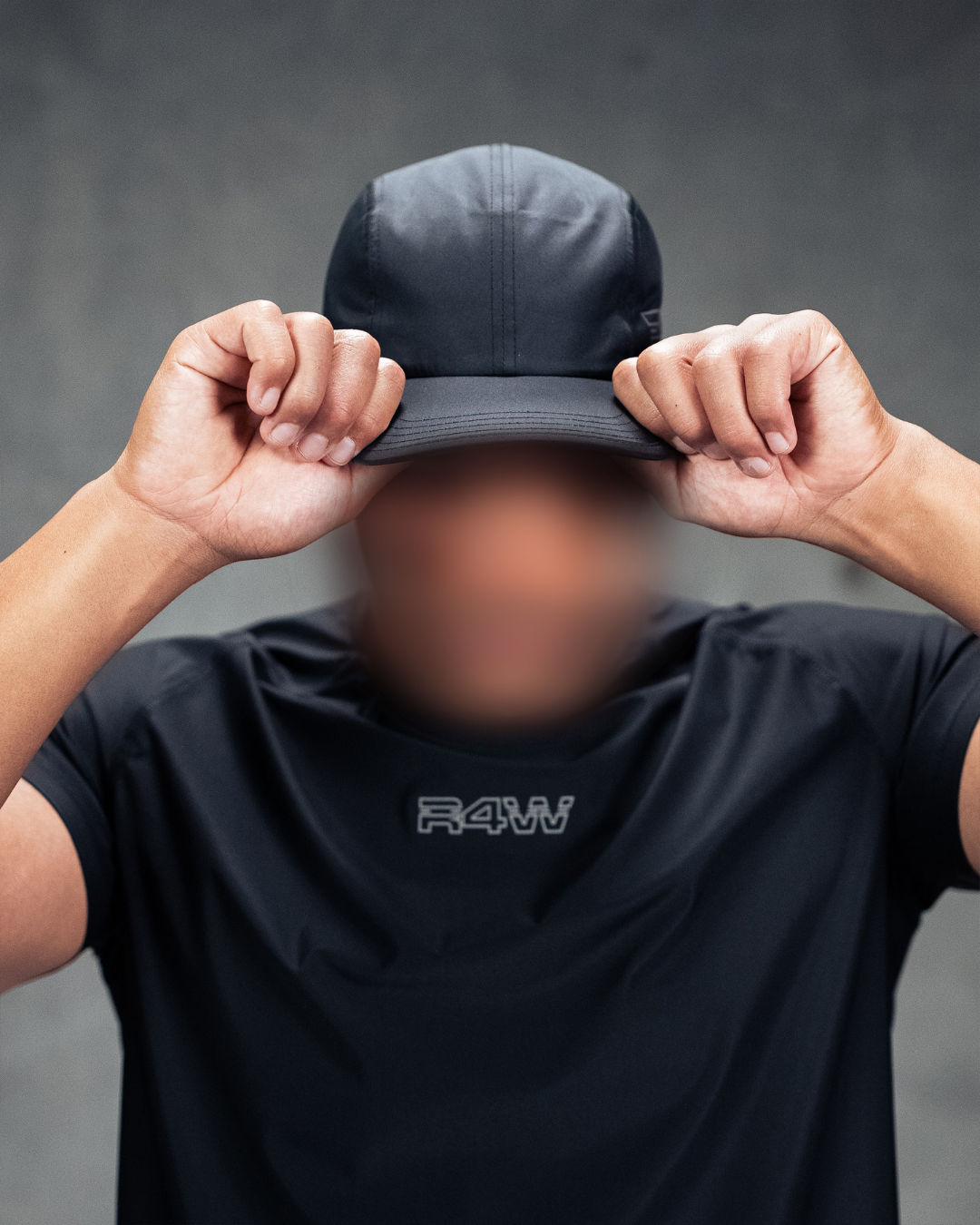 R4W EDGE DRI-FIT HAT OUTLINE BLACK