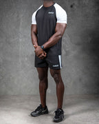 R4W HYBRID TEE BLACK/GREY