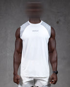 R4W HYBRID MUSCLE TANK WHITE/GREY