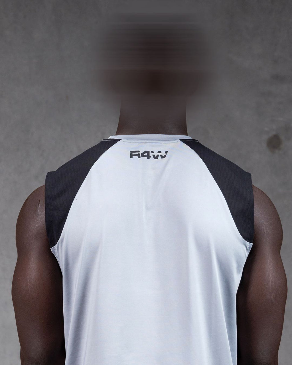 R4W HYBRID MUSCLE TANK GREY/BLACK