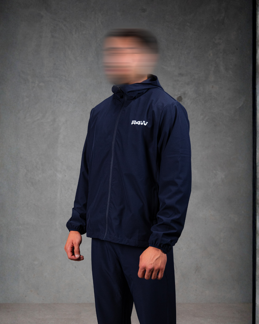 R4W ACTIVE WINDBREAKER JACKET NAVY BLUE