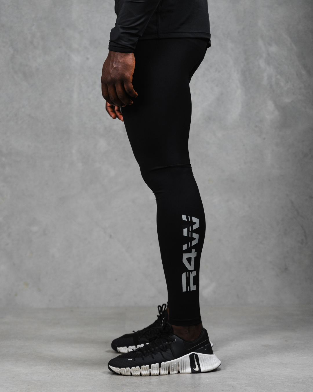 R4W COMPRESSION LEGGINGS BLACK