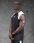 R4W HYBRID MUSCLE TANK BLACK/GREY