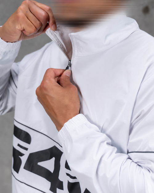 R4W DYNAMIC PULLOVER WINDBREAKER WHITE