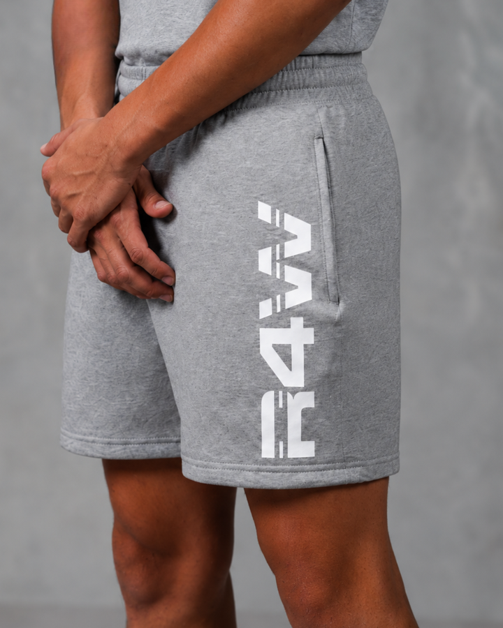 R4W OFF DUTY SHORTS MARL GREY