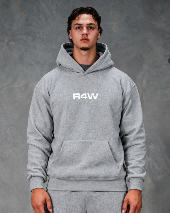 R4W OFF DUTY HOODIE MARL GREY