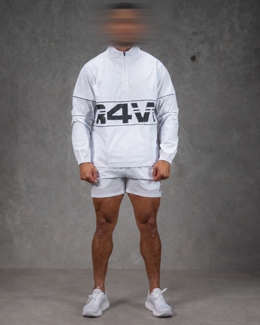 R4W DYNAMIC PULLOVER WINDBREAKER WHITE