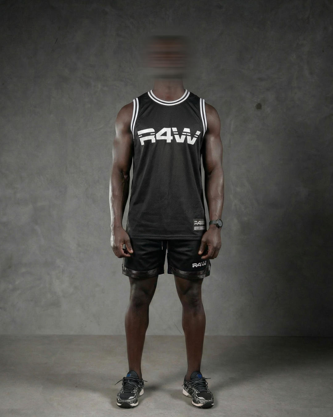 R4W BASKETBALL JERSEY BLACK