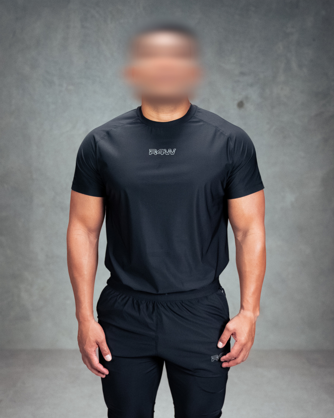 R4W PRO FLEX TEE OUTLINE BLACK