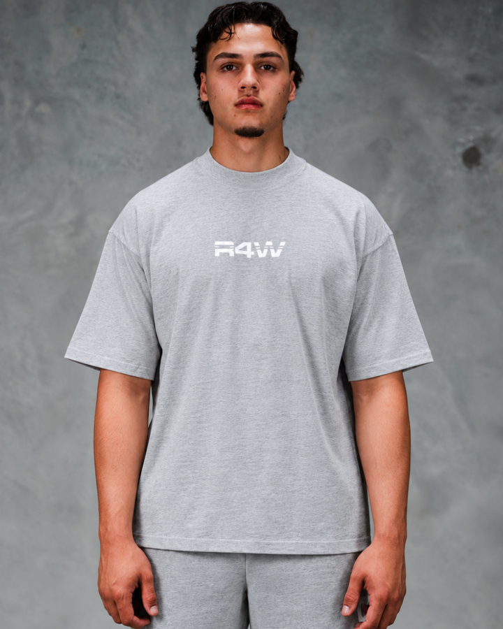 R4W OFF DUTY OVERSIZED TEE MARL GREY