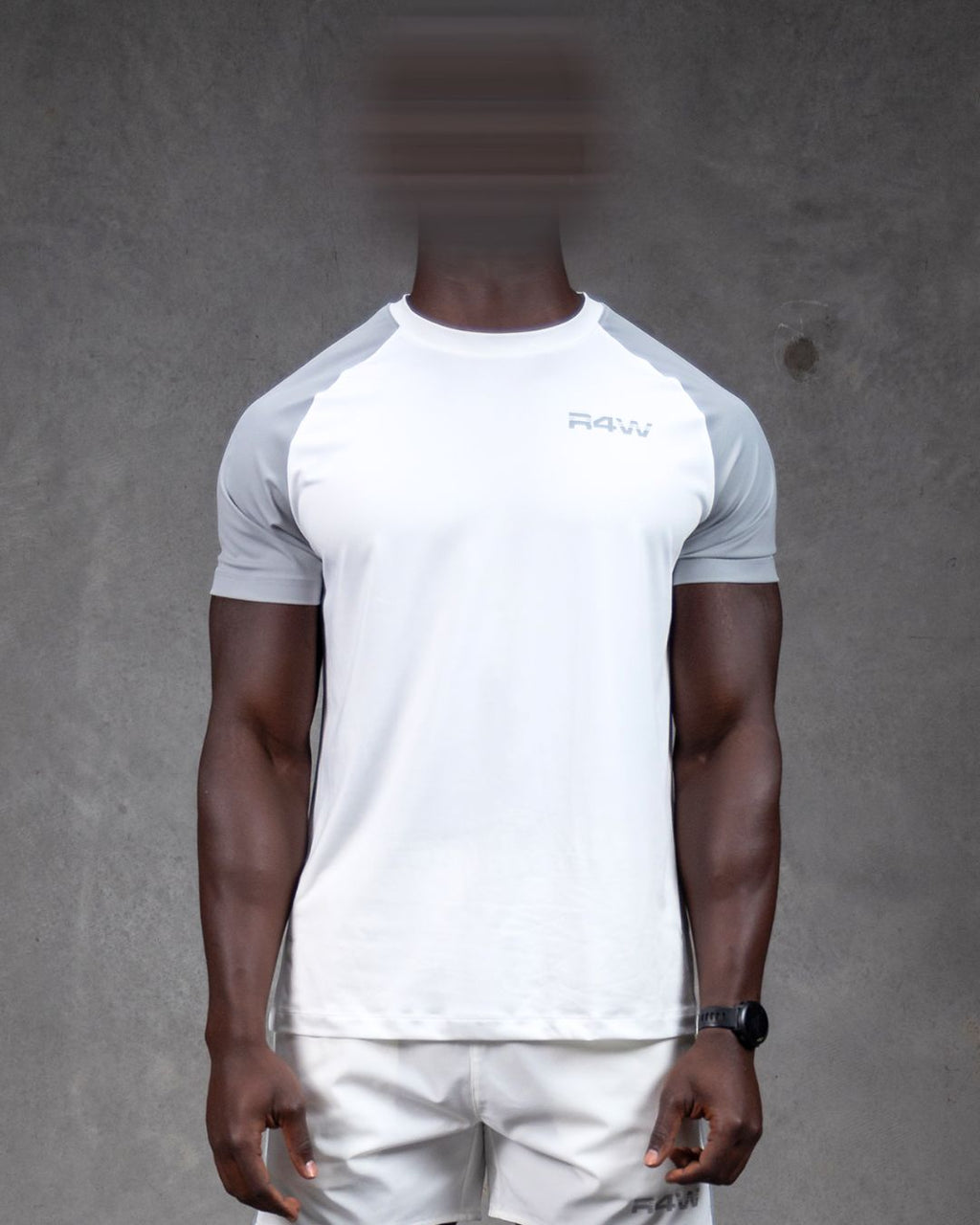 R4W HYBRID TEE WHITE/GREY