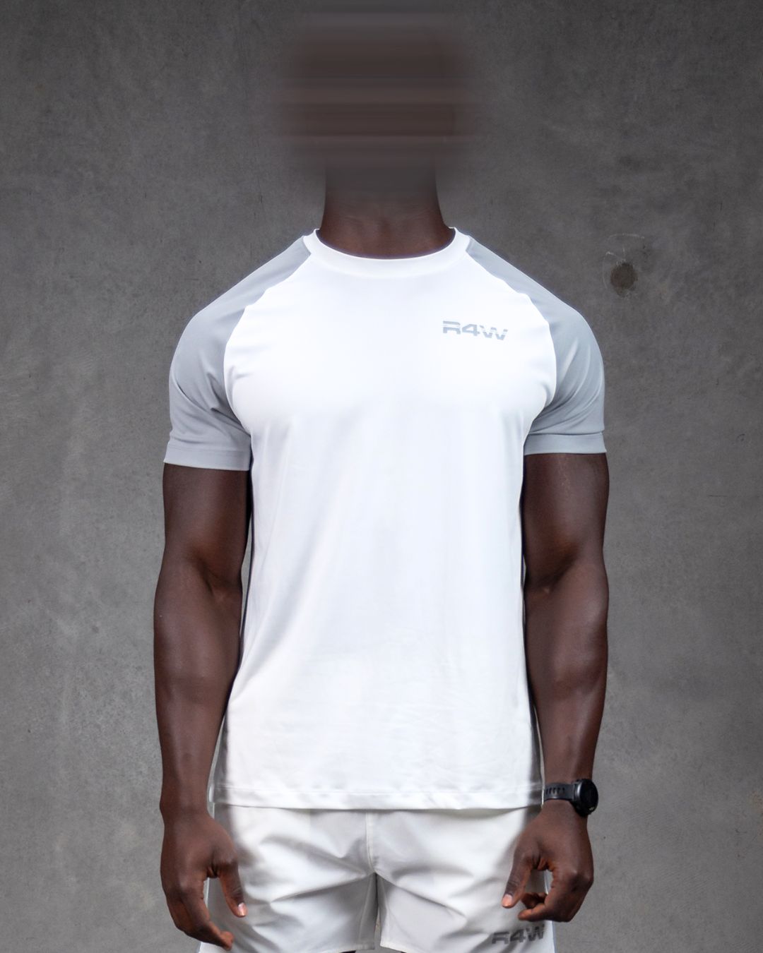 R4W HYBRID TEE WHITE/GREY
