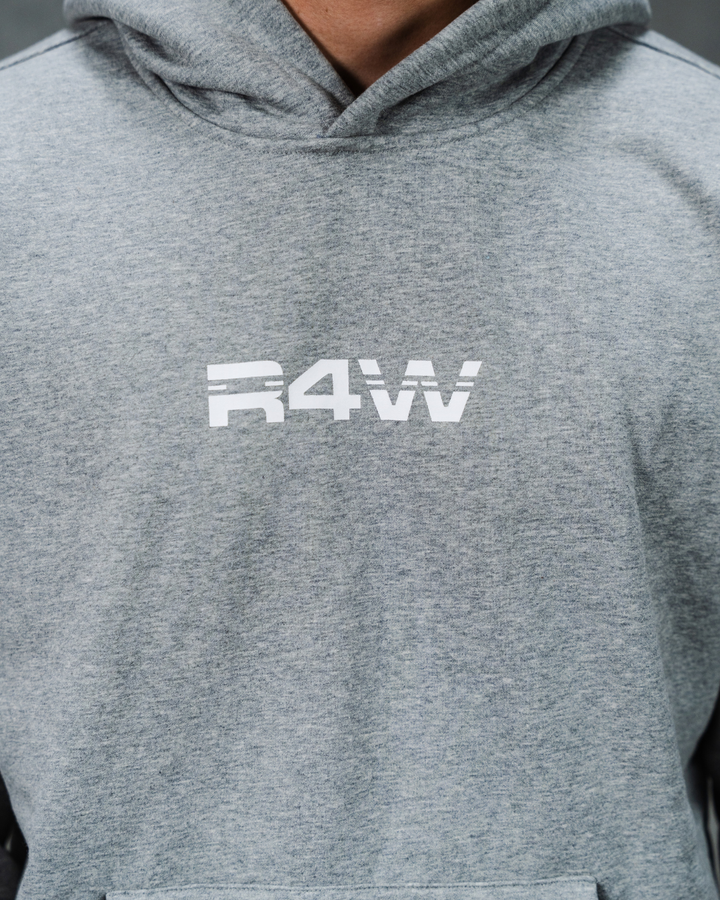 R4W OFF DUTY HOODIE MARL GREY