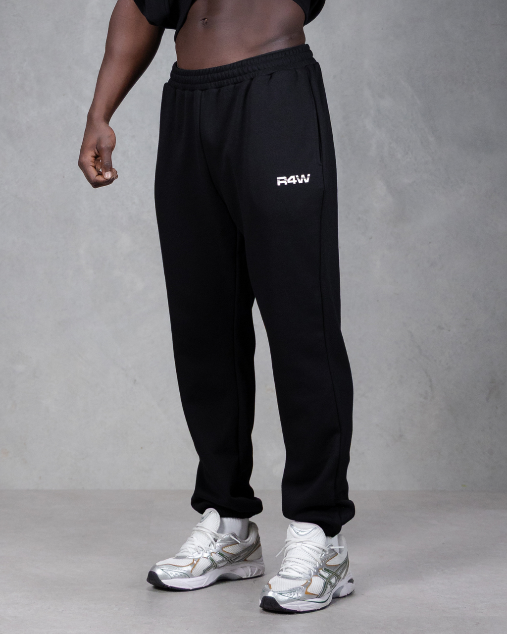 R4W FLEECE TRACKPANTS BLACK