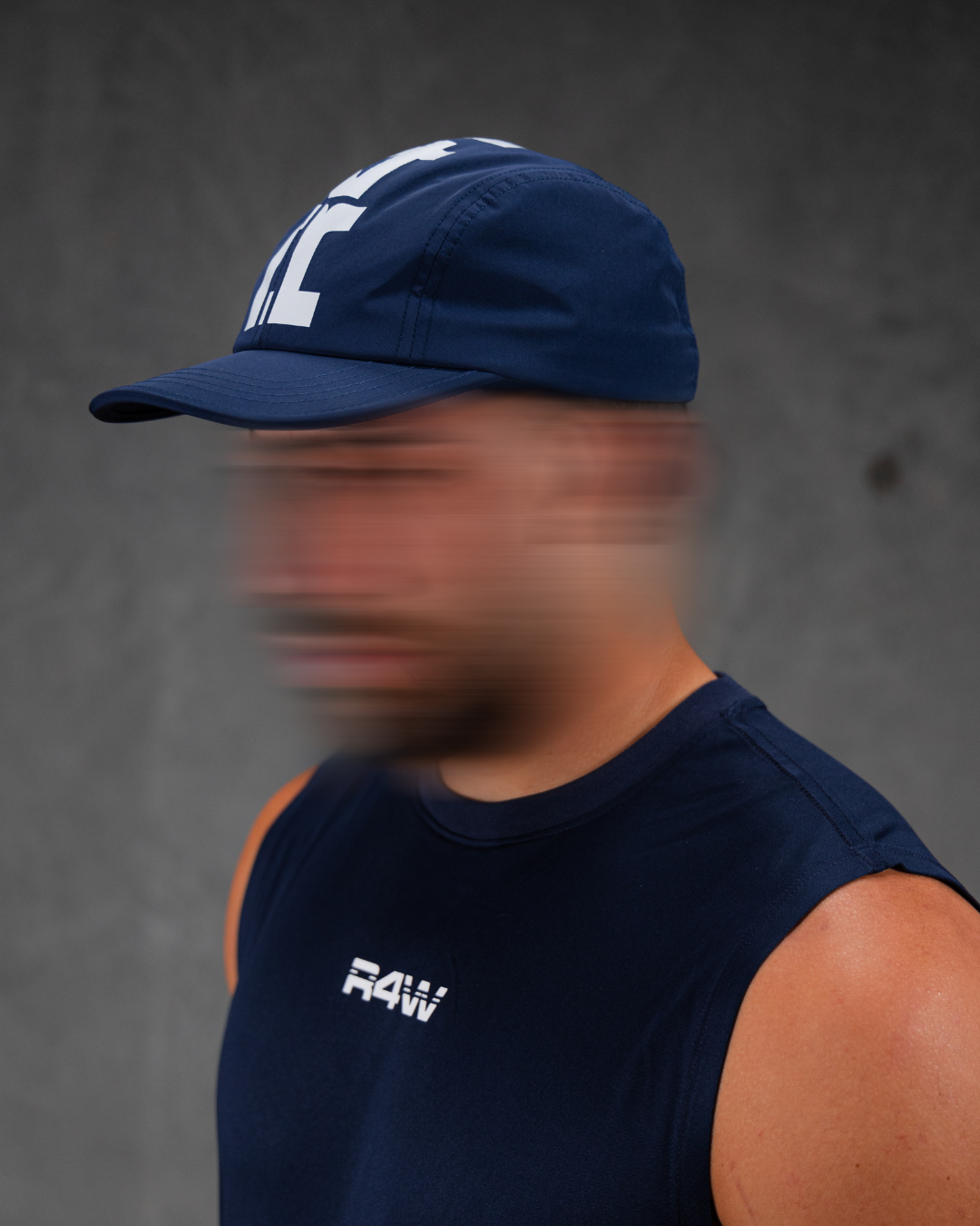 R4W AXIS DRI-FIT HAT NAVY BLUE