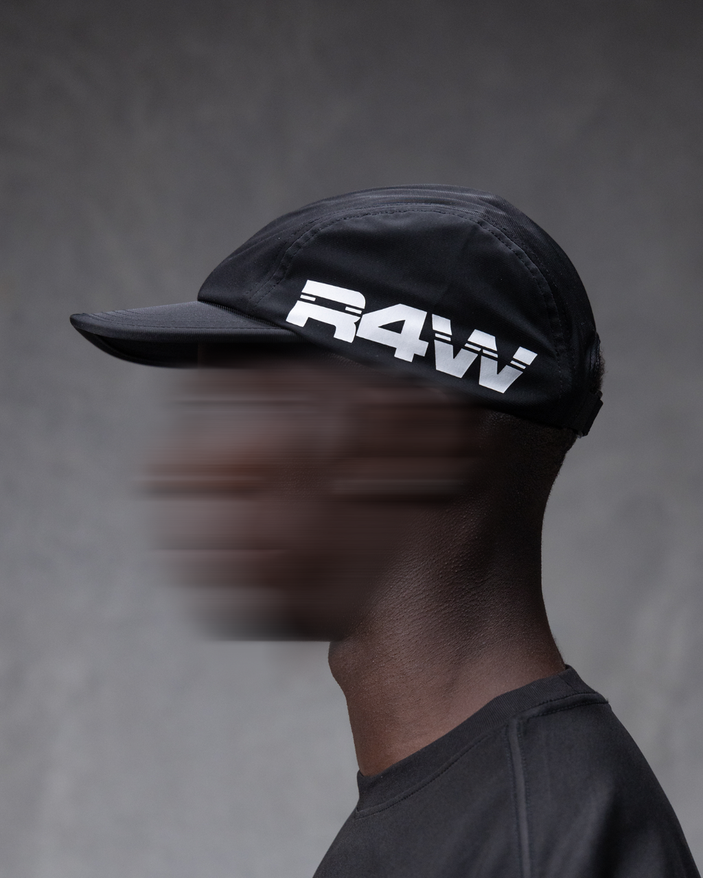 R4W EDGE DRI-FIT HAT BLACK/WHITE