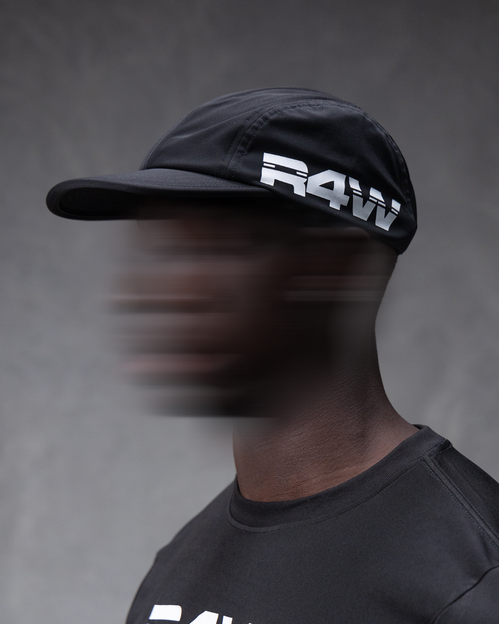 R4W EDGE DRI-FIT HAT BLACK/WHITE