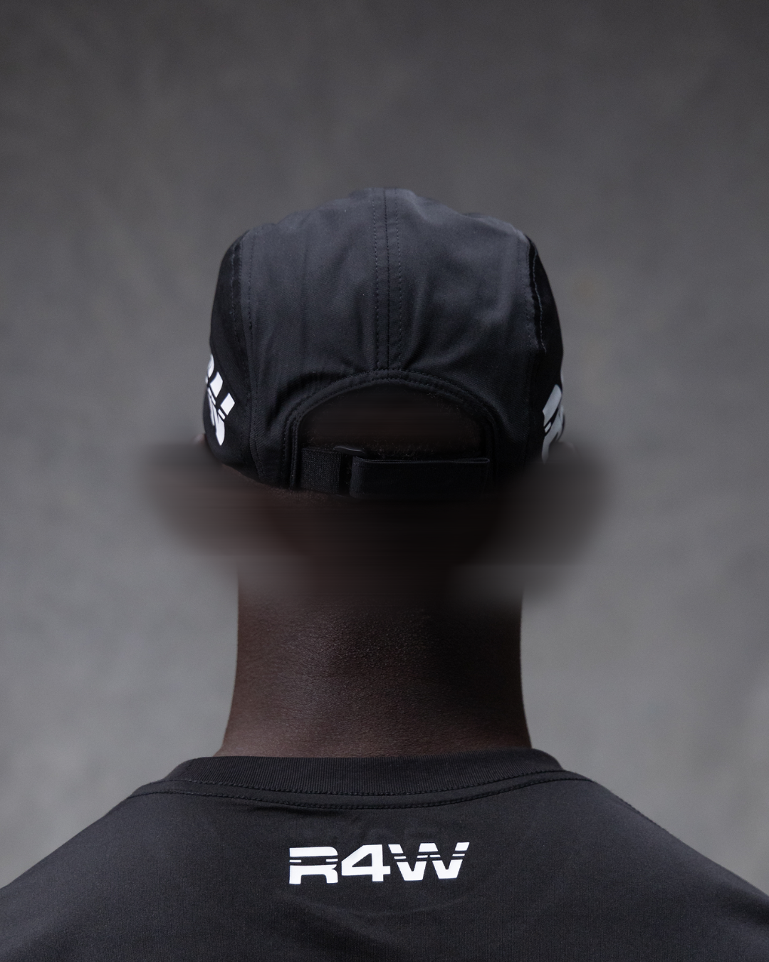 R4W EDGE DRI-FIT HAT BLACK/WHITE