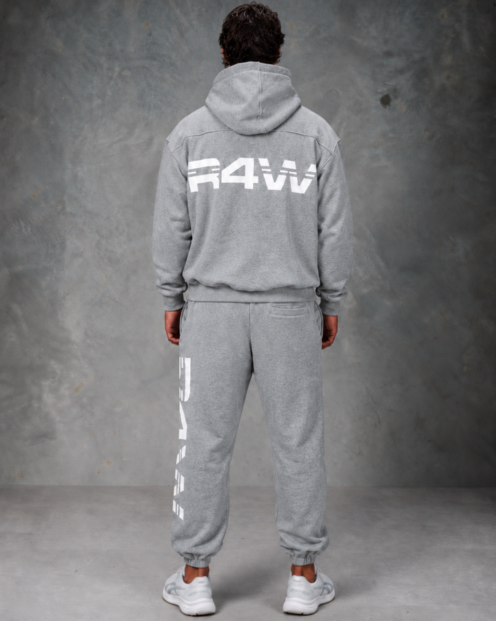 R4W OFF DUTY HOODIE MARL GREY