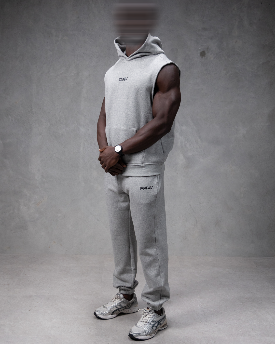 R4W FLEECE TRACKPANTS MARL GREY
