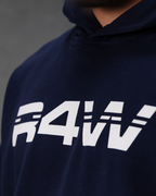R4W FLEECE HOODIE NAVY BLUE