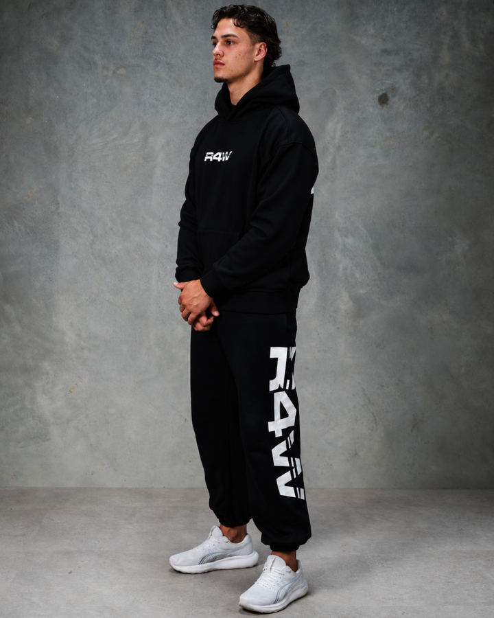R4W OFF DUTY TRACKPANTS BLACK