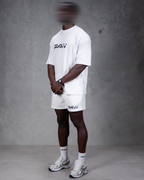 R4W FLEECE SHORTS WHITE