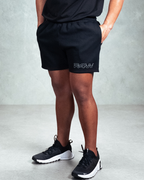 R4W FLEECE SHORTS OUTLINE BLACK