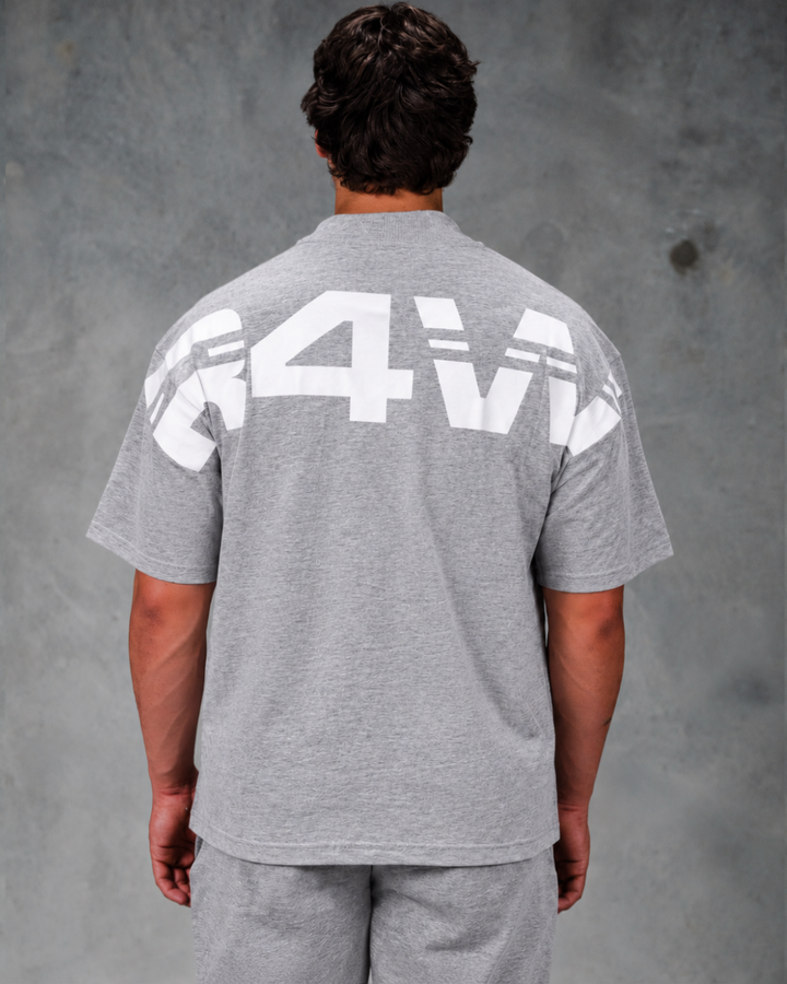 R4W OFF DUTY OVERSIZED TEE MARL GREY