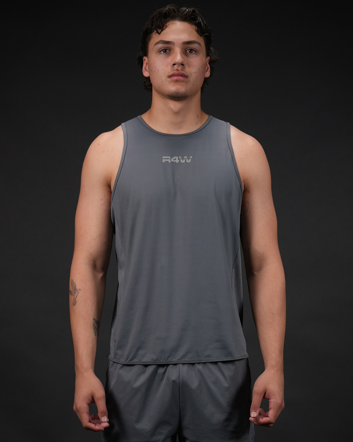R4W ESSENTIALS SINGLET SLATE GREY