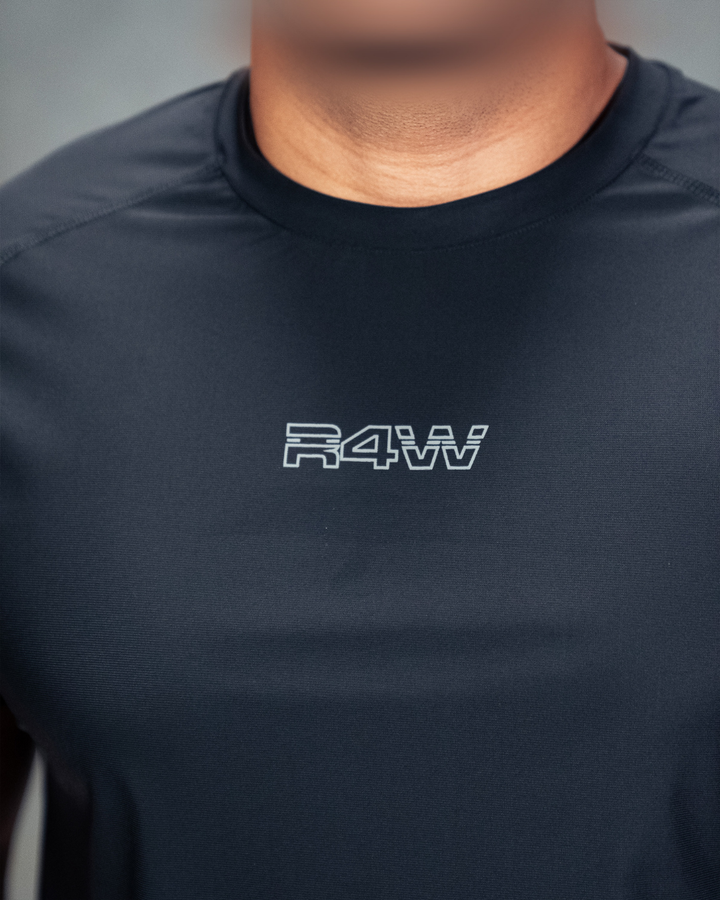 R4W PRO FLEX TEE OUTLINE BLACK
