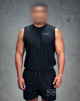 R4W PRO FLEX SINGLET OUTLINE BLACK