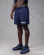 R4W FLEECE SHORTS NAVY BLUE