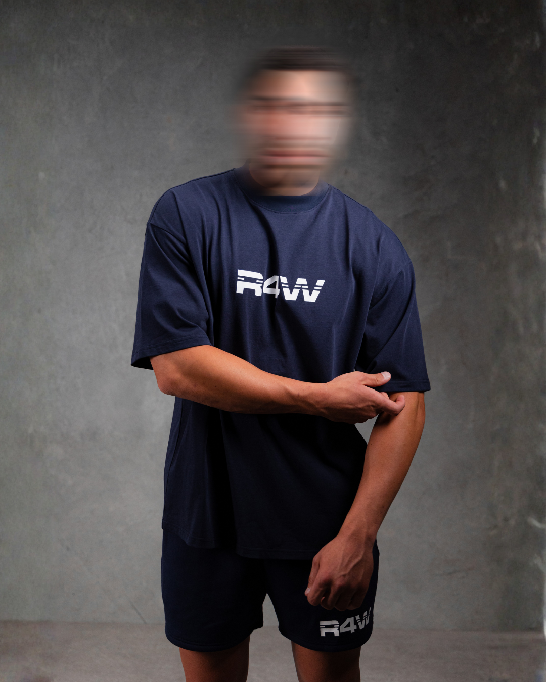 R4W OVERSIZED TEE NAVY BLUE