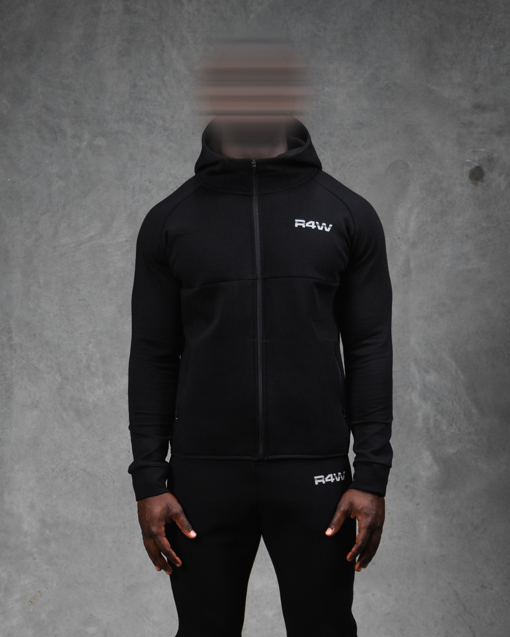 R4W TECH FLEECE JACKET BLACK