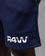 R4W FLEECE SHORTS NAVY BLUE