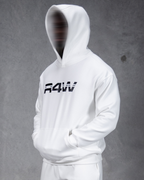 R4W FLEECE HOODIE WHITE