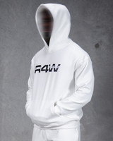 R4W FLEECE HOODIE WHITE