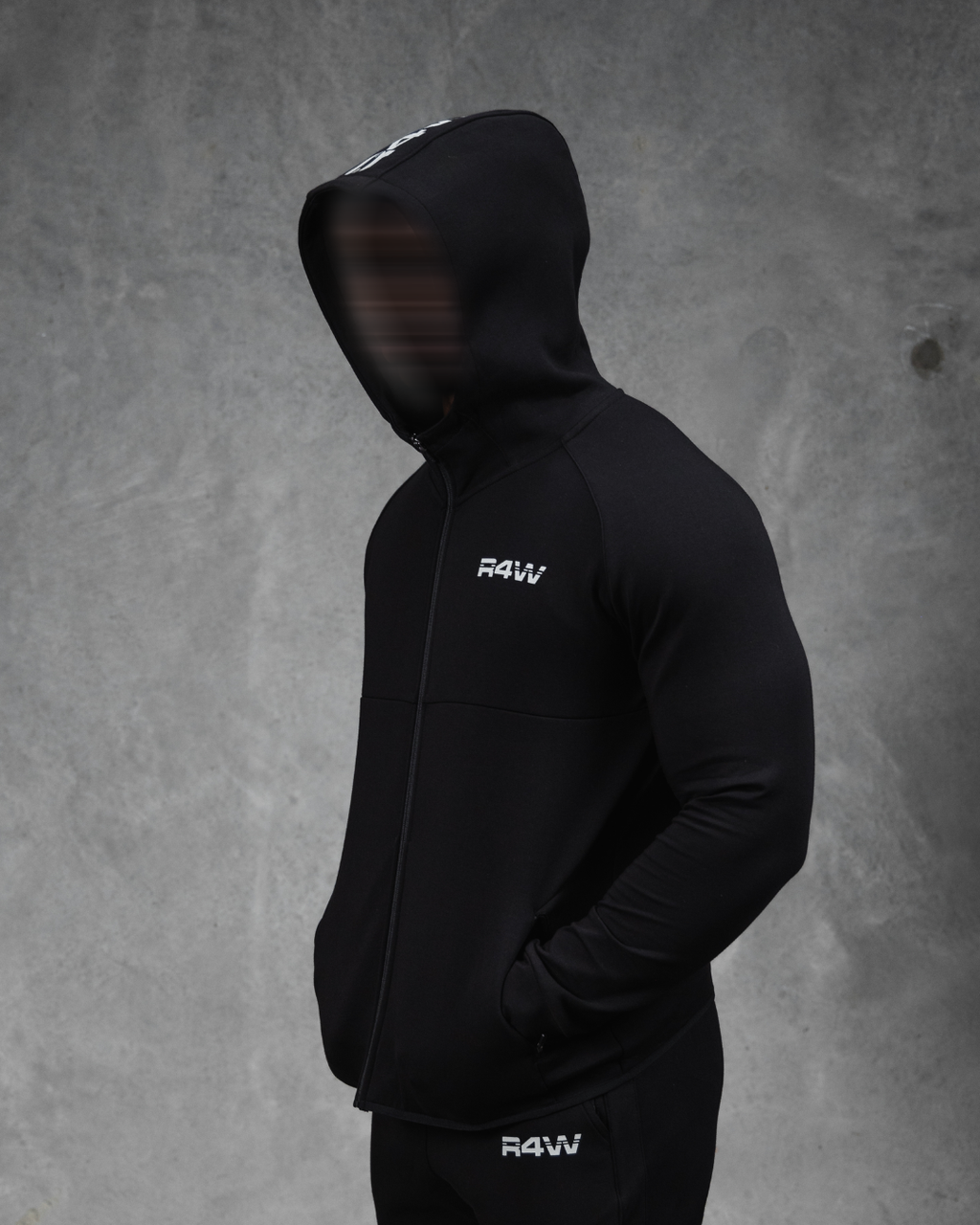 R4W TECH FLEECE JACKET BLACK