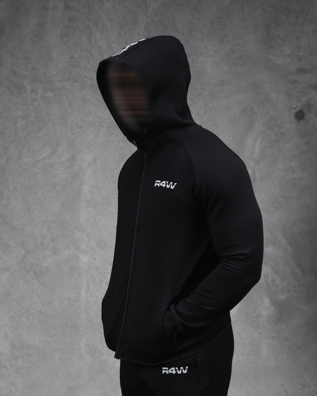 R4W TECH FLEECE JACKET BLACK