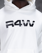 R4W FLEECE HOODIE WHITE