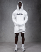 R4W FLEECE HOODIE WHITE