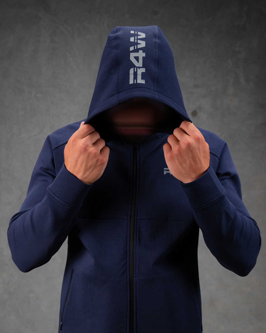 R4W TECH FLEECE JACKET NAVY BLUE