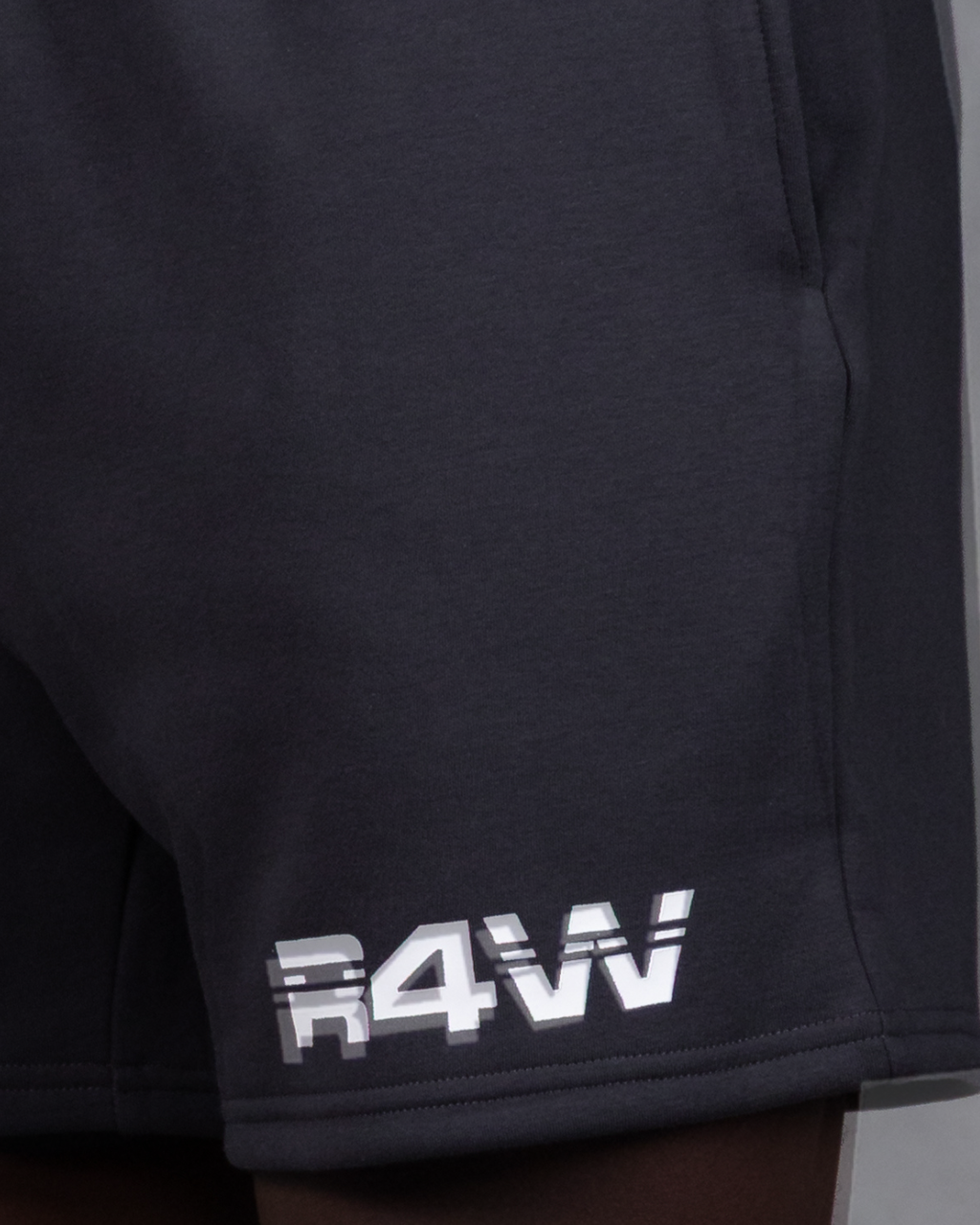 R4W FLEECE SHORTS CHARCOAL