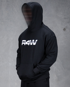 R4W FLEECE HOODIE BLACK