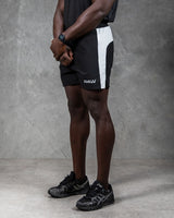 R4W HYBRID SHORTS BLACK/GREY